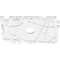 Ekena Millwork Novo Architectural Grade PVC Ceiling Medallion, 20"W x 13 3/8"H x 3"ID x 7"C x 1"P, One-Piece CMP20X13NO-03000 - alternate 3